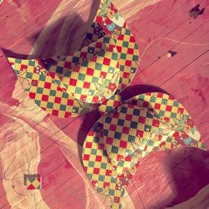 Hand Crafted Multi Layer Christmas Checkered Bow
